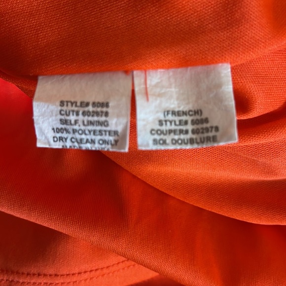 Eva Franco Anthropologie Spicy Orange Sleevesless Dress - Picture 10 of 11